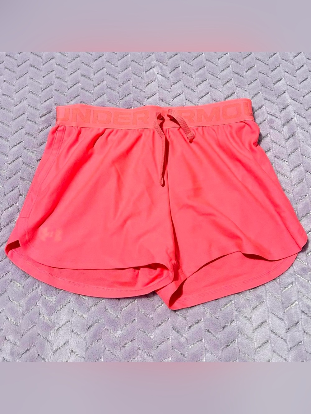 Under Armour Coral-Pink Women's Athletic Shorts